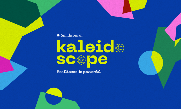 Social media graphic for "kaleidoscope" web site