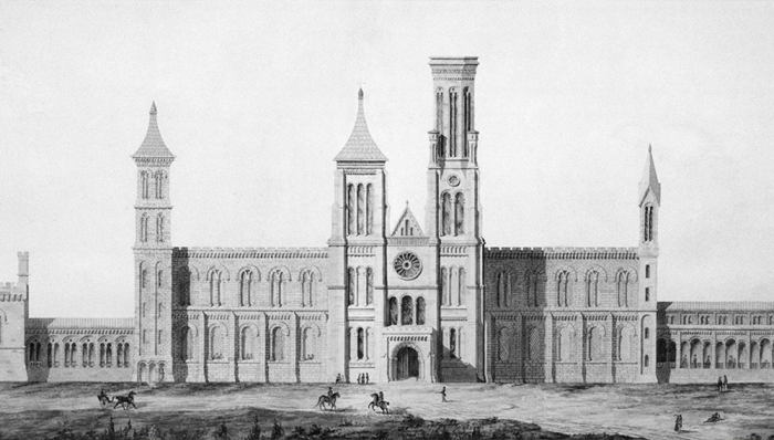 Rendering of the North Facade of the Smithsonian Institution Building