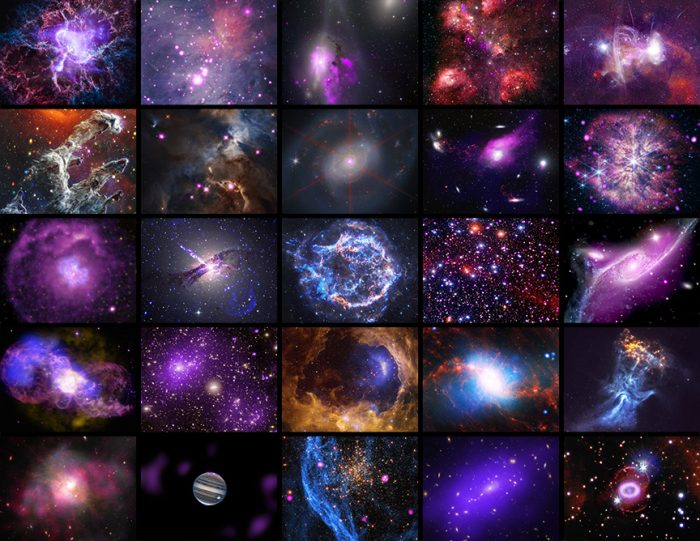 Composite photo of images taken by Chandra X-Ray Telescope
