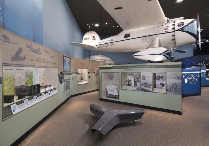 Winne Mae aircraft on display at now-closed gallery at the Air and Space Museum
