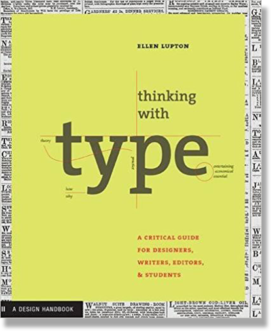 Book cover "Thinking with Type" by Ellen Lupton