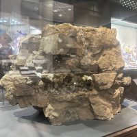 Herkimer Diamond Crystal on display at NBMNH