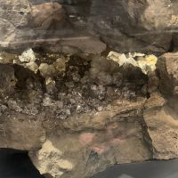 Close-up of quartz crystals