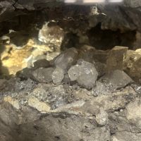 close-up of crystal formation of the Herkimer Diamond